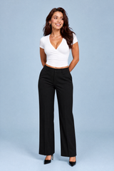 Krydset V-hals crop top