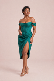 Robe bustier à fente haute | Porté sur une autre silhouette | Lounelle Paris