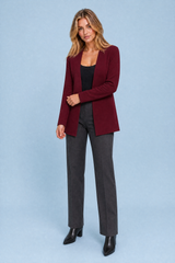 Midlang blazer med V-hals