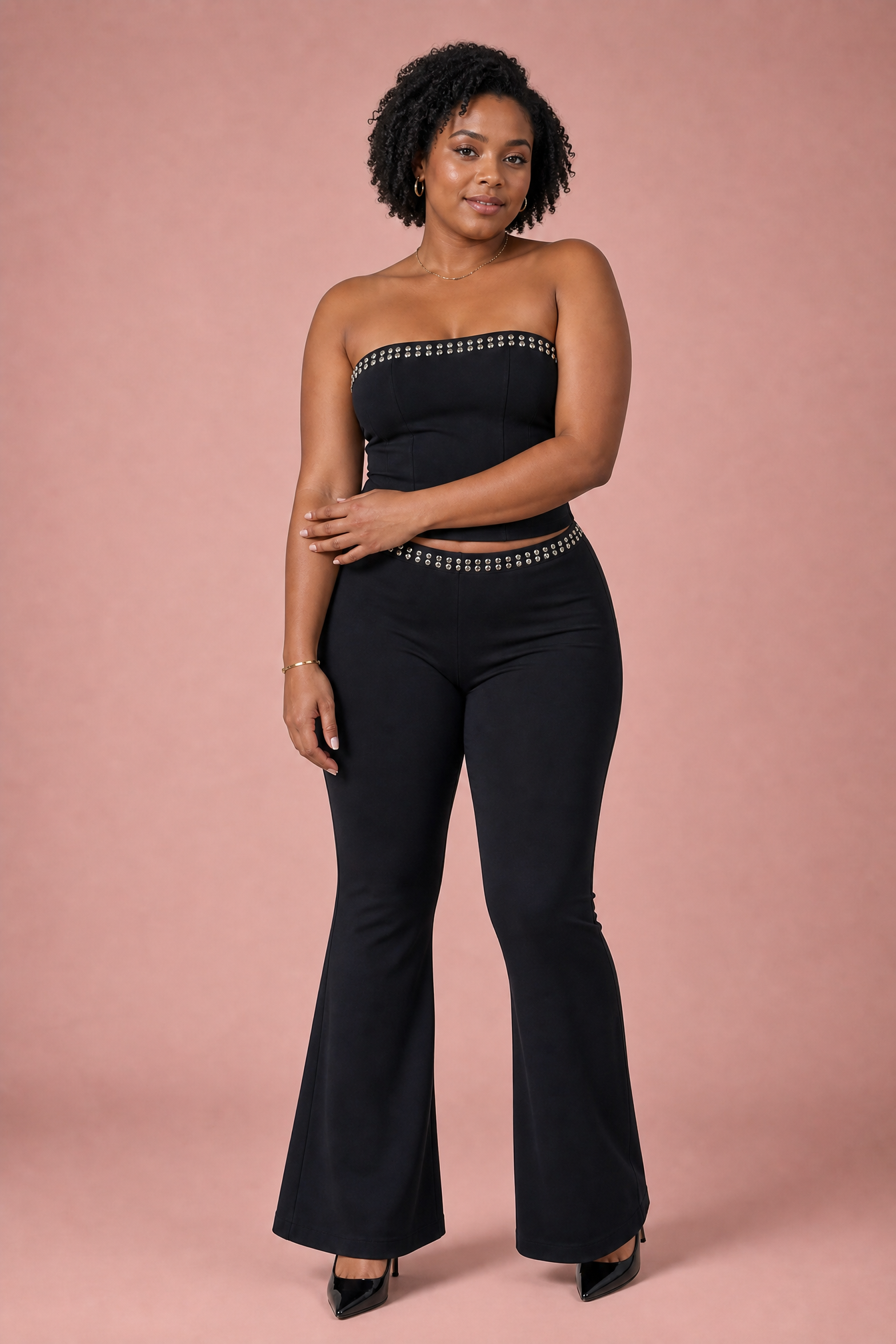 Ensemble bandeau taille haute | Porté sur une autre silhouette | Lounelle Paris