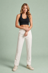 Stramtsiddende rygfri bh