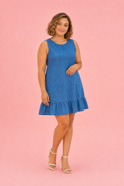 Robe dos noué volantée | Porté sur une autre silhouette | Lounelle Paris
