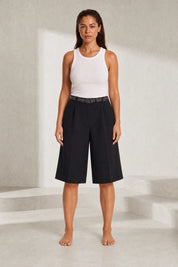 Bermuda ample à ceinture | Lounelle Paris