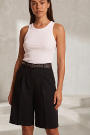 Bermuda ample à ceinture | Lounelle Paris