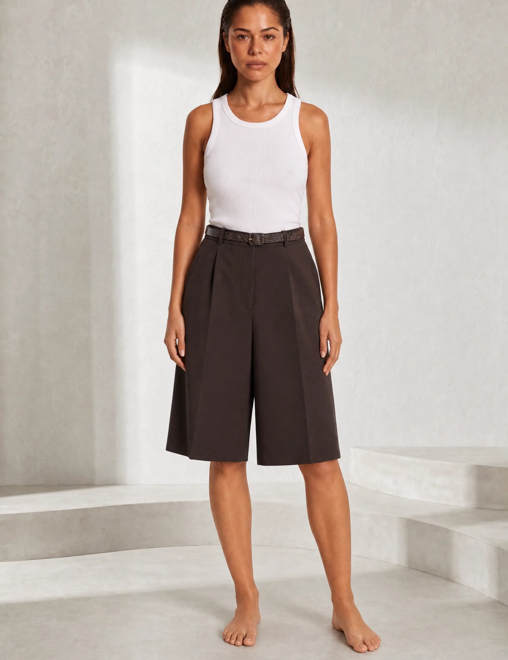 Bermuda ample à ceinture | Lounelle Paris