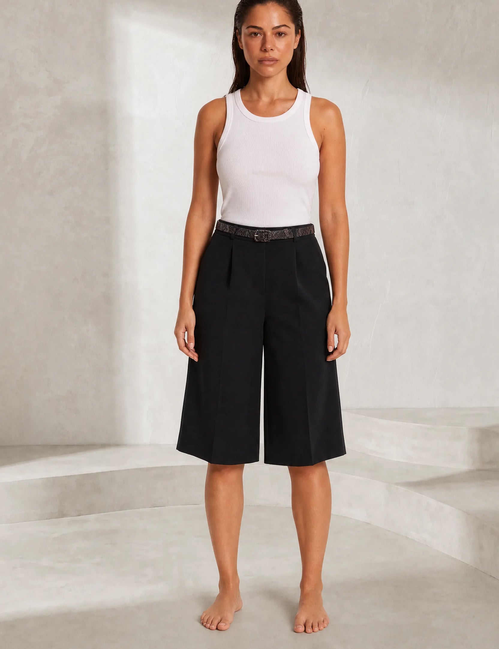 Bermuda ample à ceinture | Lounelle Paris
