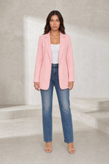 Blazer ajusté à col tailleur