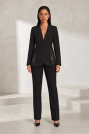 Blazer ajusté à dentelle | Lounelle Paris