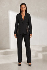 Blazer ajusté à dentelle