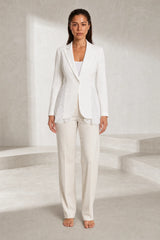 Blazer ajusté à dentelle