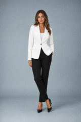 Figursyet blazer med jakkeslag