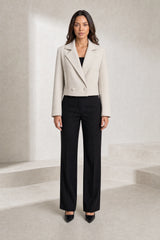 Blazer court ample à double boutonnage
