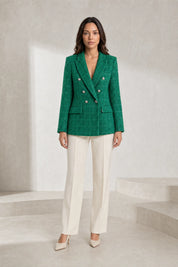 Blazer croisé en tweed | Lounelle Paris