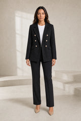 Blazer croisé en tweed