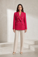 Blazer croisé en tweed
