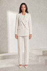 Blazer croisé en tweed