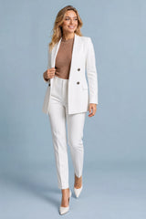 Dobbeltradet midlang blazer