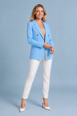 Dobbeltradet midlang blazer