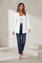 Blazer mi-long col V