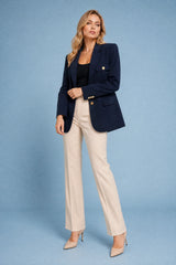 Oversize dobbeltknappet blazer