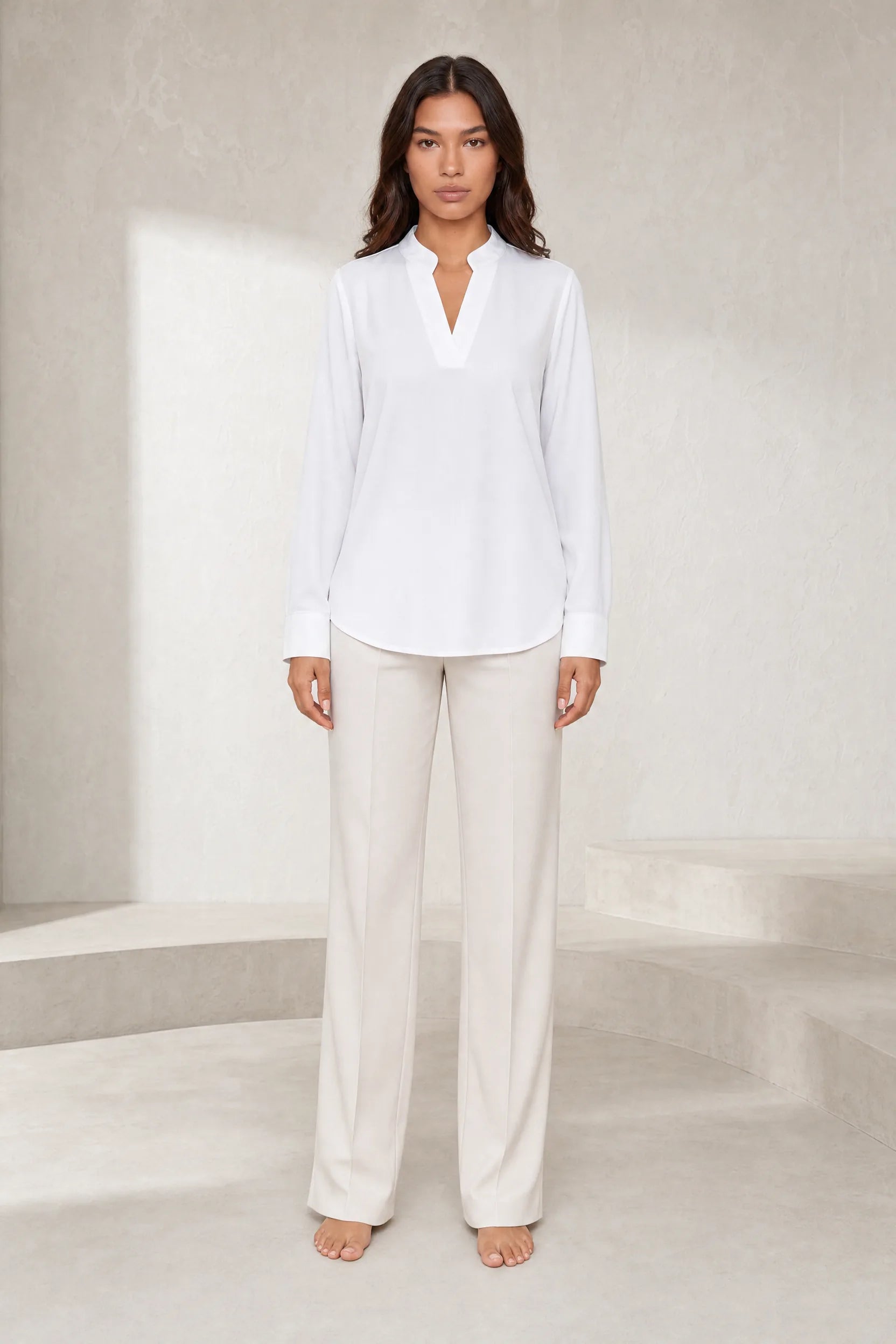 Blouse fluide col en V | Lounelle Paris