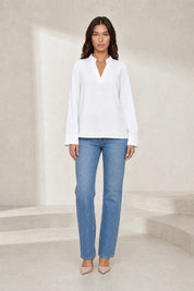Blouse fluide col en V | Lounelle Paris