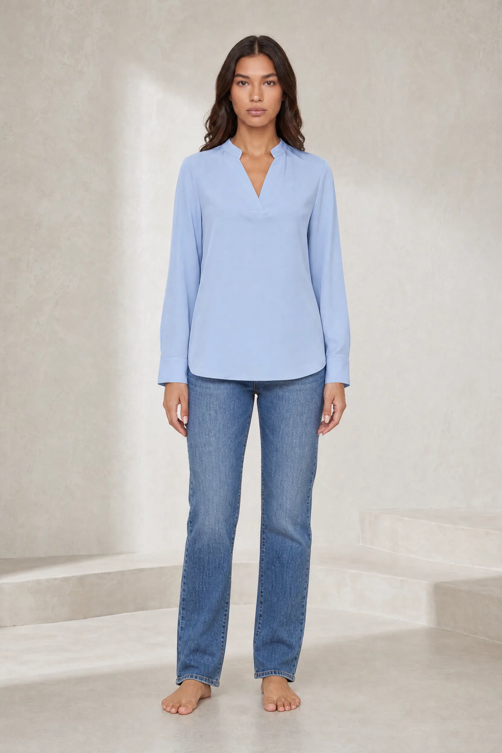Blouse fluide col en V | Lounelle Paris