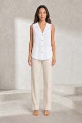 Blouse sansmanches col en V