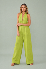 Løs halterneck jumpsuit