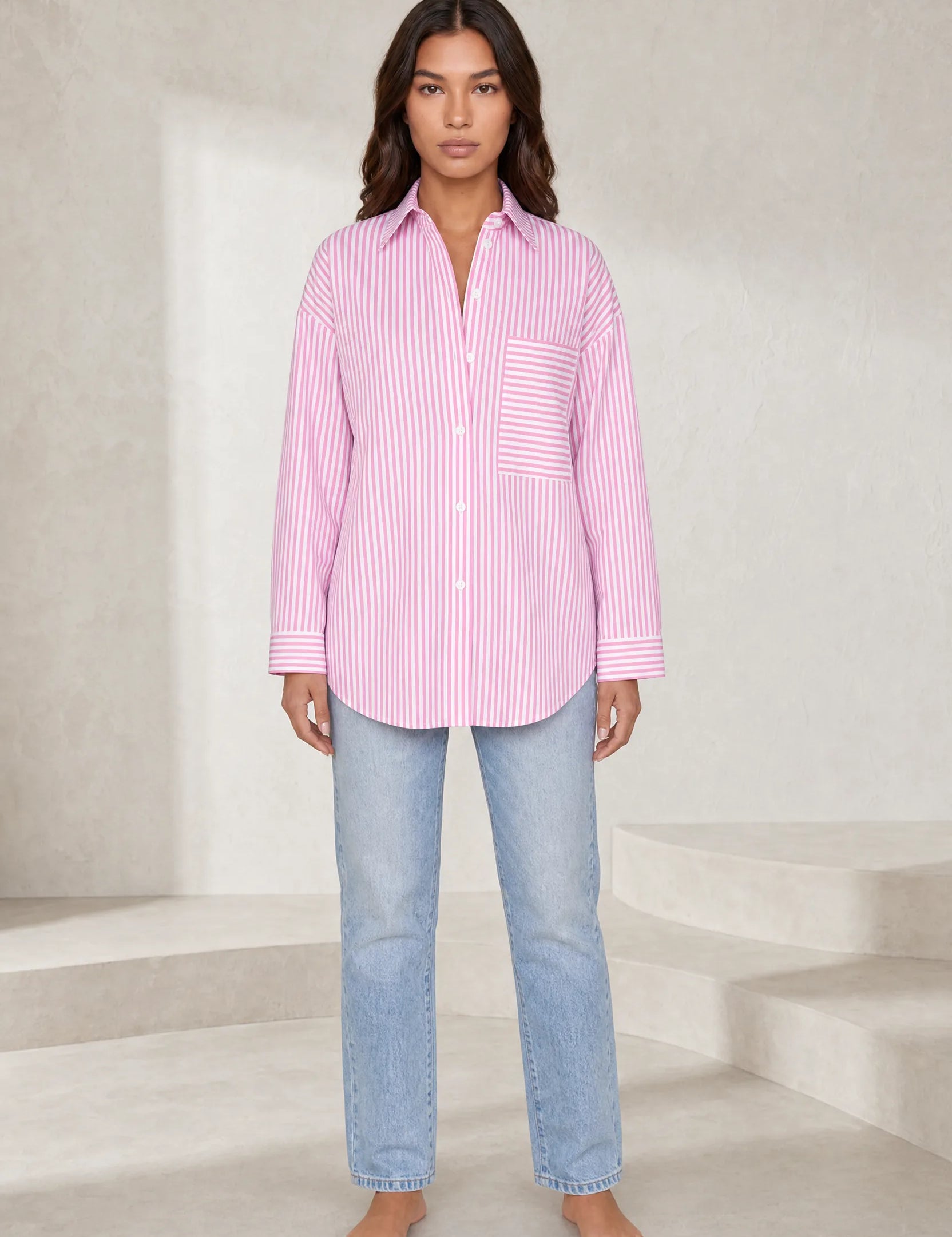 Chemise ample à rayures | Lounelle Paris