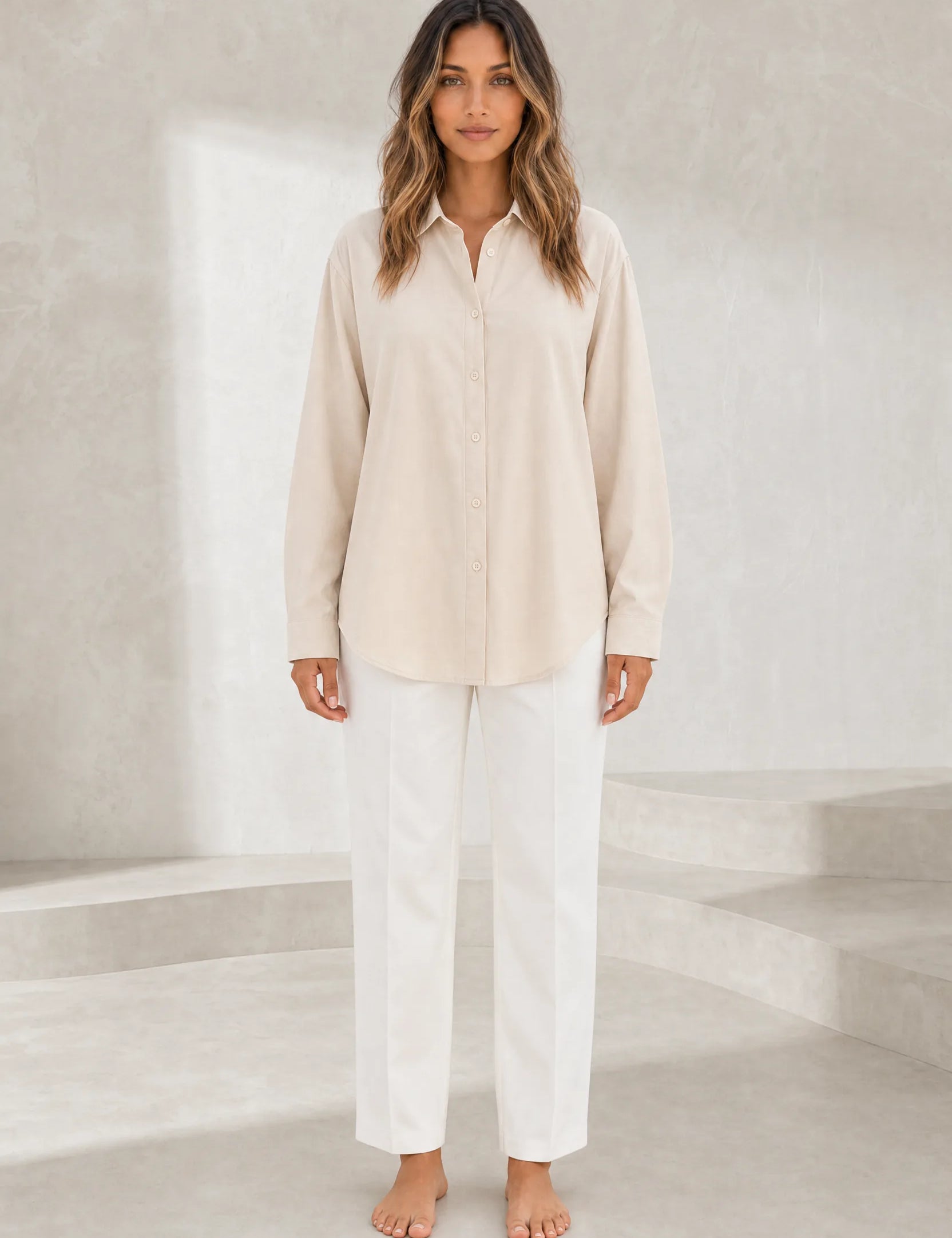 Chemise fluide à col chemise | Lounelle Paris