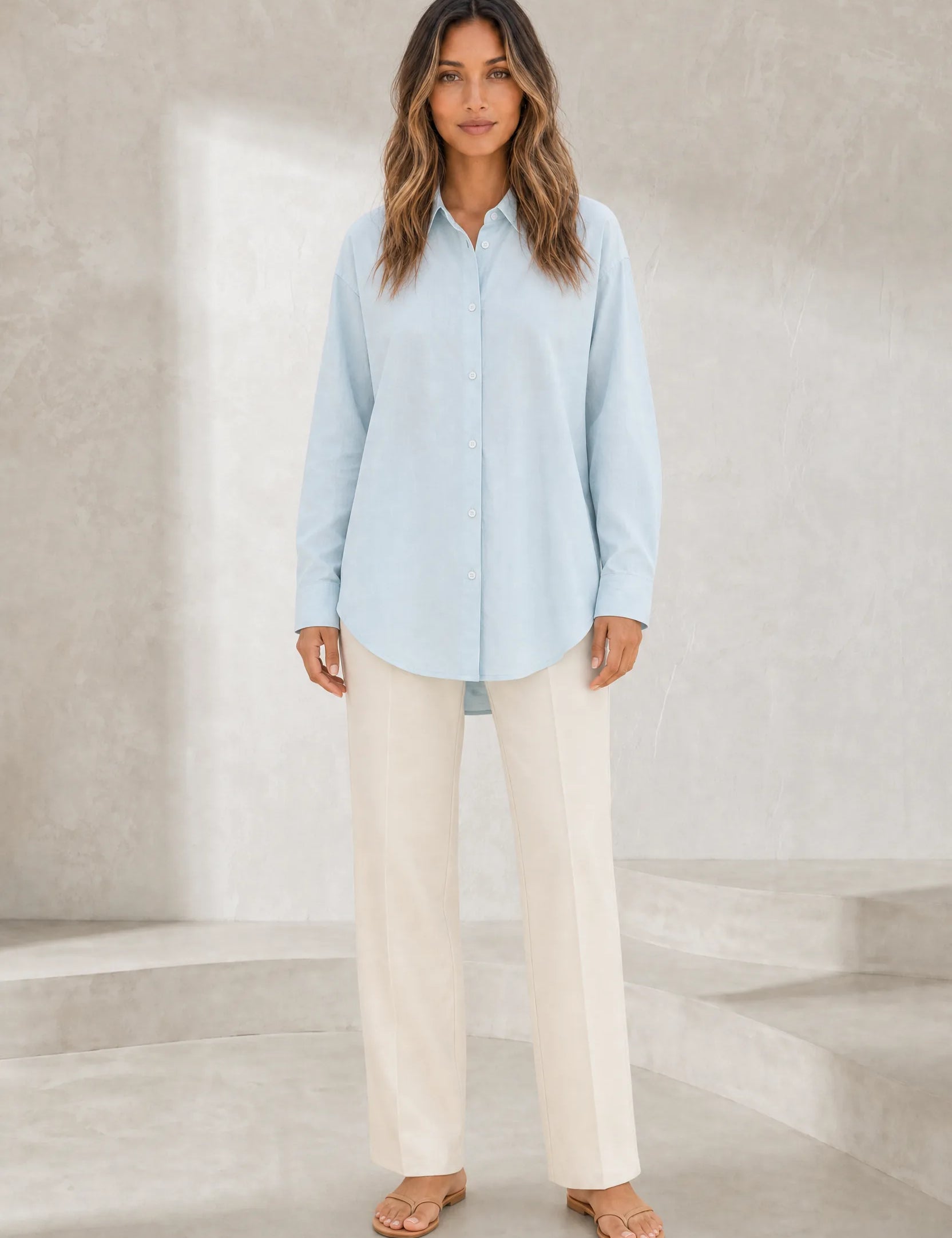 Chemise fluide à col chemise | Lounelle Paris