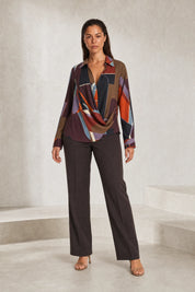 Chemise imprimée effet portefeuille | Lounelle Paris