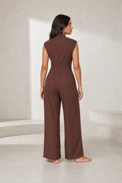 Combinaison fluide col drapé | Lounelle Paris