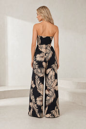 Combinaison noire bustier dos nu | Lounelle Paris