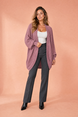 Langstrikket midi-vest