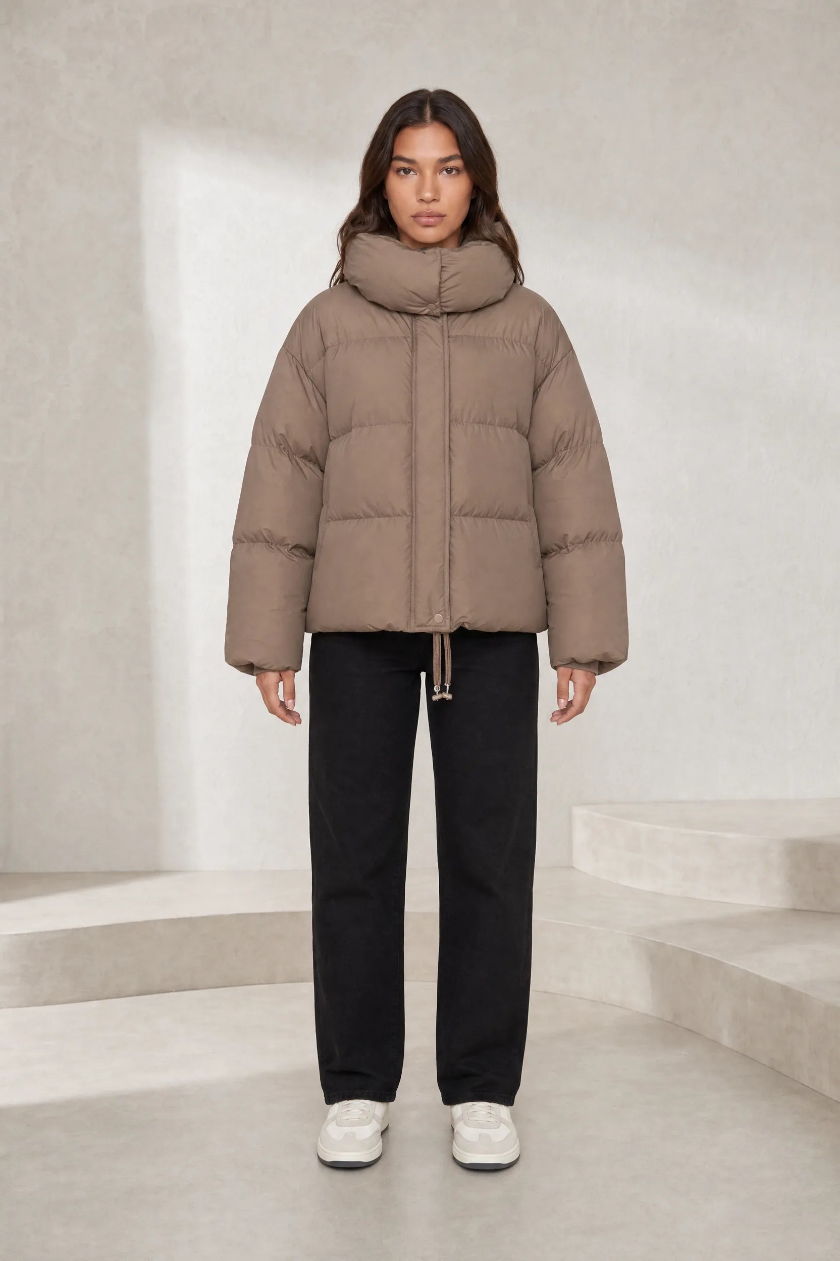 Doudoune courte à capuche oversize | Lounelle Paris