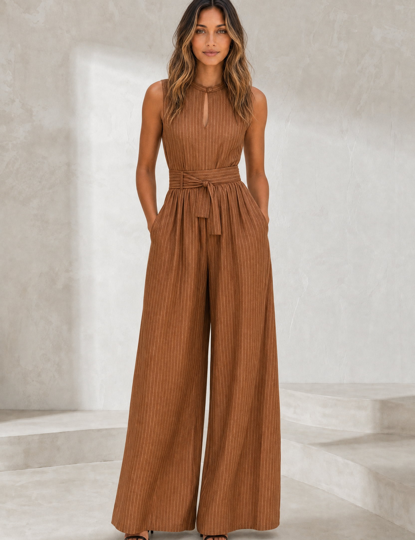 Combinaison rayée taille marquée | Lounelle Paris