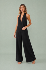 Løs halterneck jumpsuit