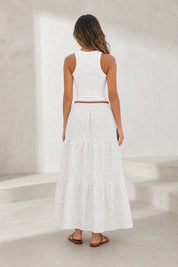 Ensemble blanc à imprimé floral | Lounelle Paris