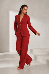 Ensemble blazer pantalon large