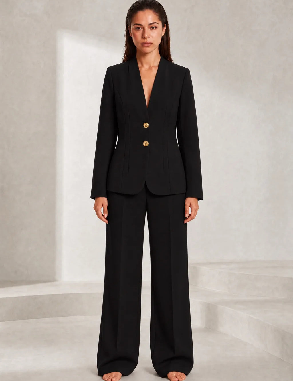 Ensemble blazer pantalon large | Lounelle Paris