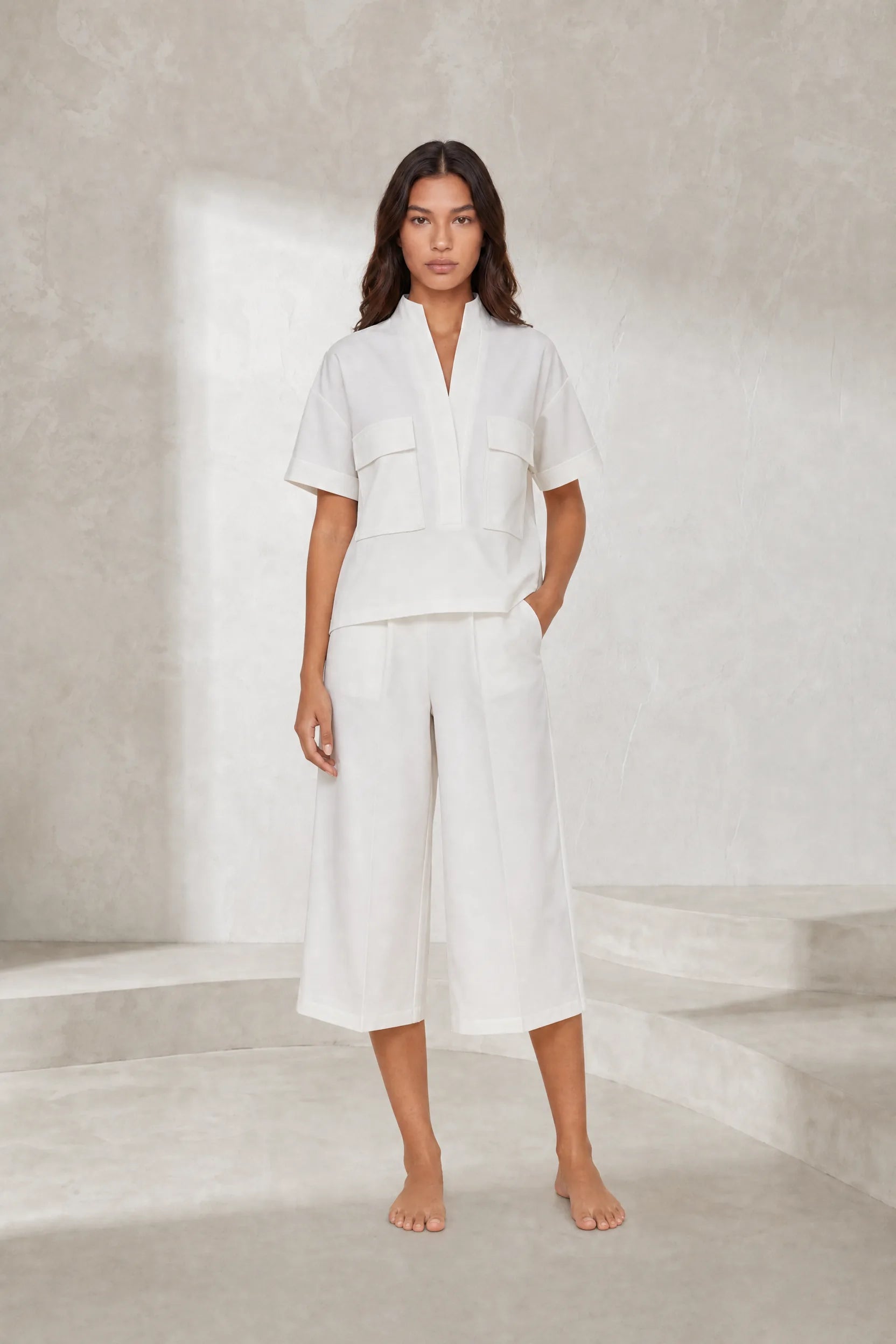 Ensemble deux pièces ample col V | Lounelle Paris