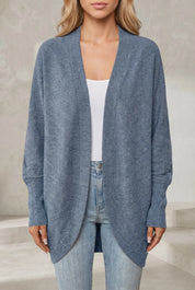 Gilet mi-long en maille côtelée | Lounelle Paris