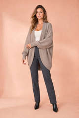 Langstrikket midi-vest