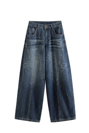 Jean bleu taille haute coupe ample | Lounelle Paris
