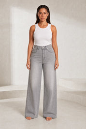 Jean taille haute jambe large | Lounelle Paris