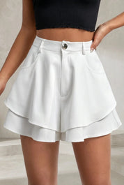 Jupe-culotte taille haute fluide | Lounelle Paris