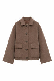Manteau court ample à boutons | Lounelle Paris