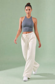 Pantalon large à cordon | Vue en mouvement | Lounelle Paris